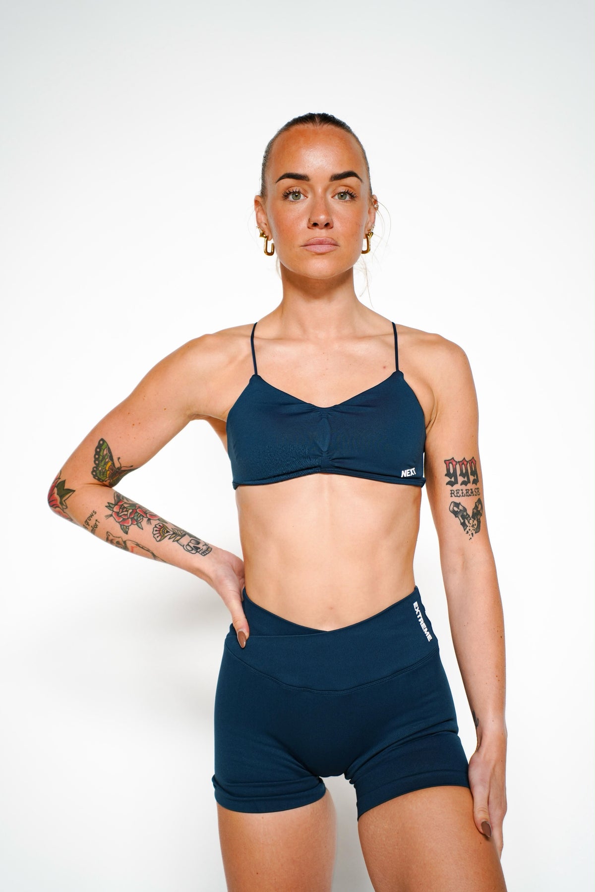 Crossback Bra in Abyss Blue, sport-bh dames