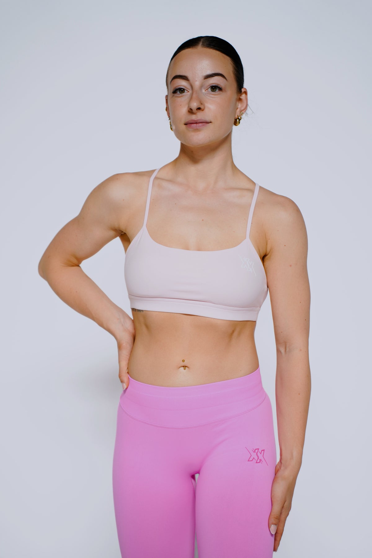 Back Bra in Powder Pink, sport-bh dames