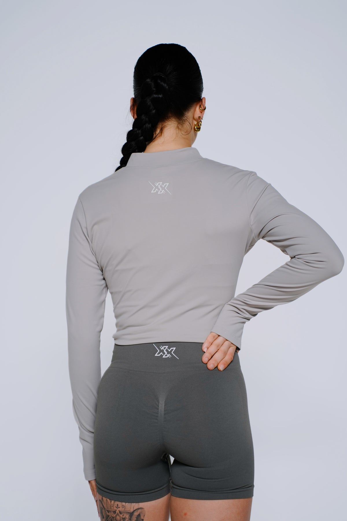 Zip Jacket in Frost Grey, sportvest dames, productfoto 2