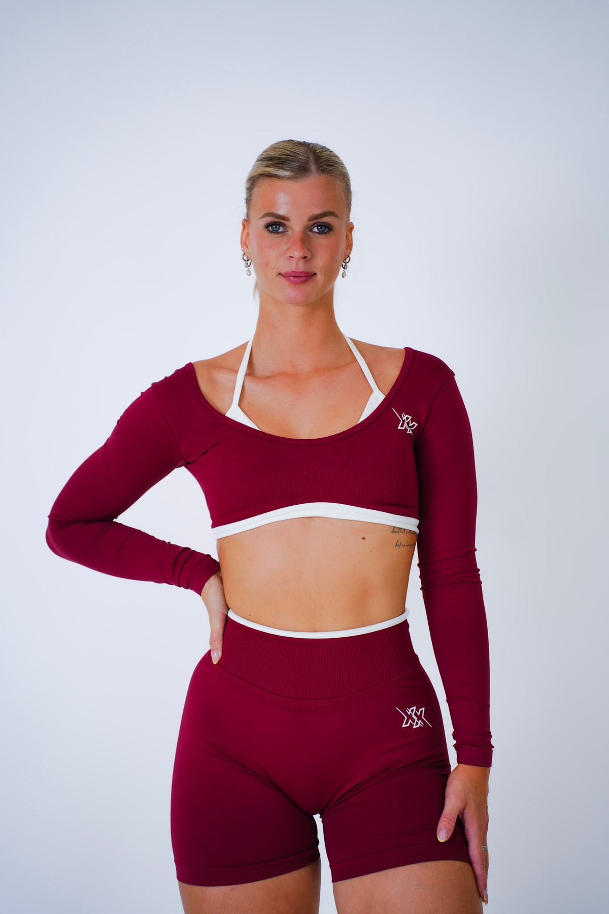 2 in 1 Longsleeve in Burgundy, longsleeve dames