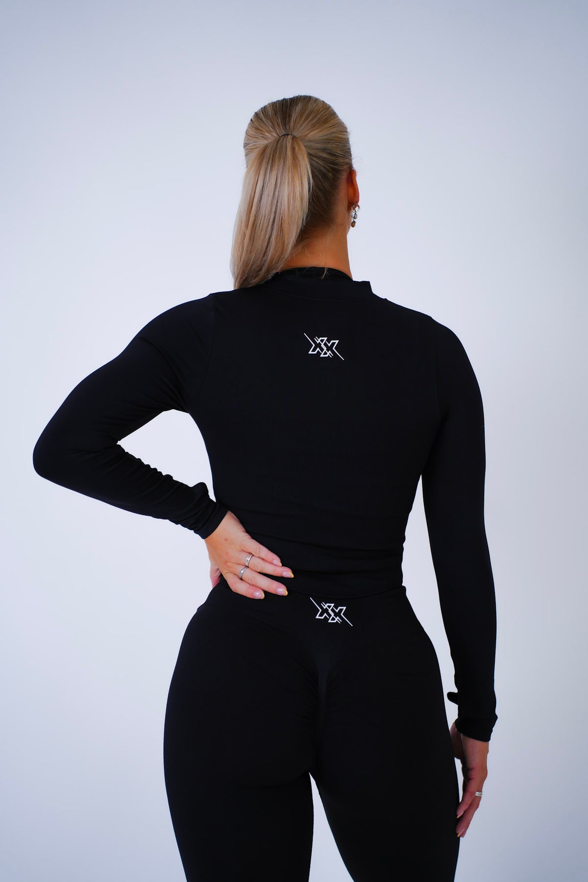 Zip Jacket in Onyx Black, sportvest dames, productfoto 2
