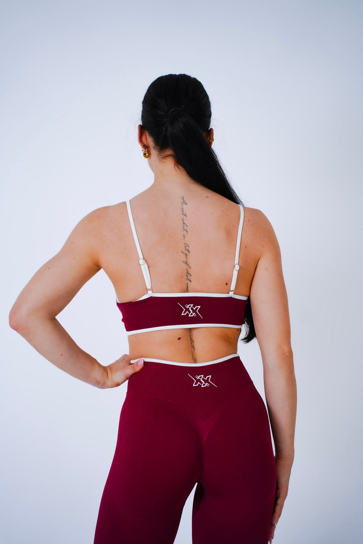 Bra in Burgundy, sport-bh dames, productfoto 2