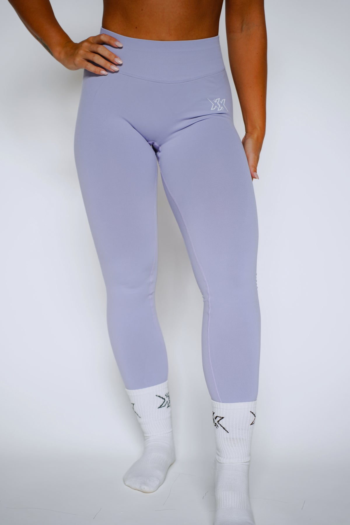Leggings in Light Purple, voorkant