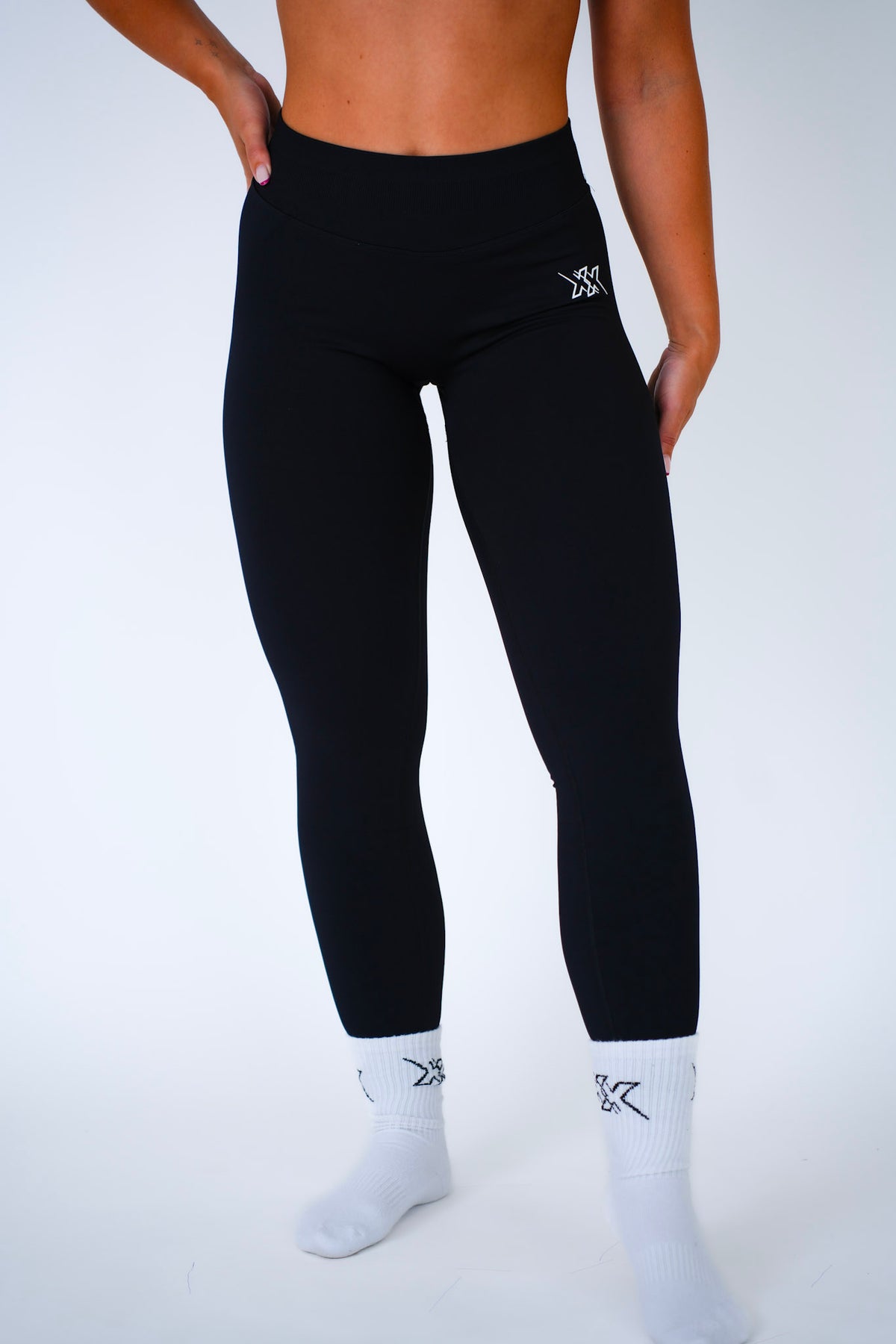Leggings in Ultra Black, sportlegging dames, productfoto 2