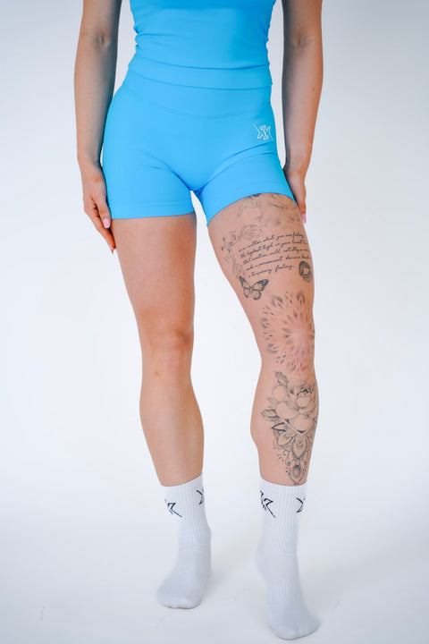 Shorts 4.5” in Ultra Blue, sportshort dames, productfoto 2
