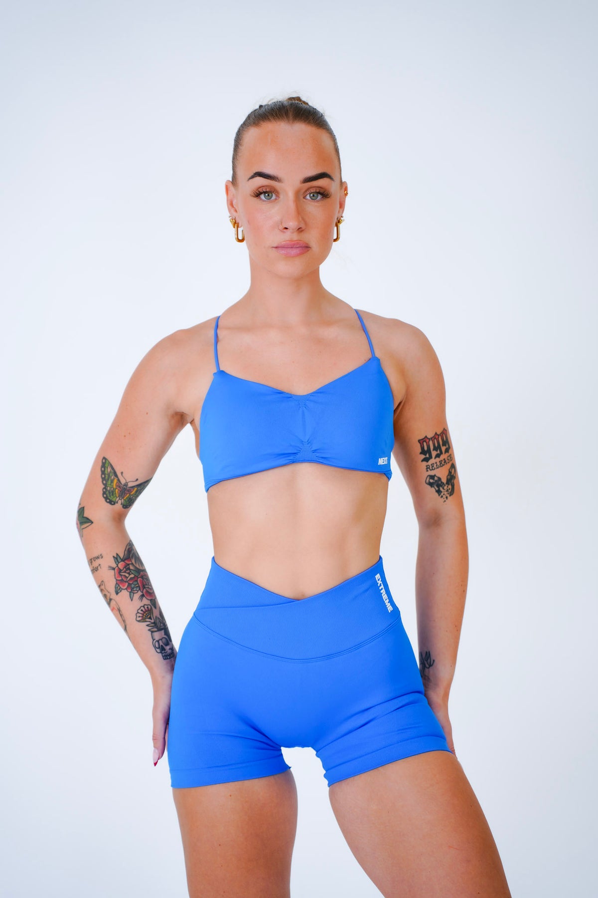 Crossback Bra in Cobalt Blue, sport-bh dames