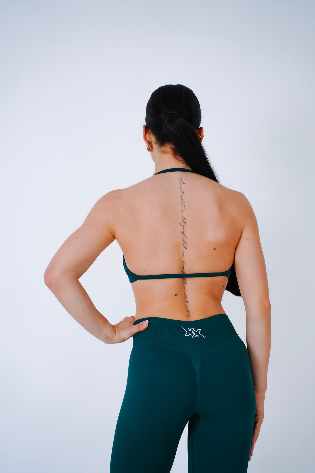 Bra in Deep Green, sport-bh dames, productfoto 2