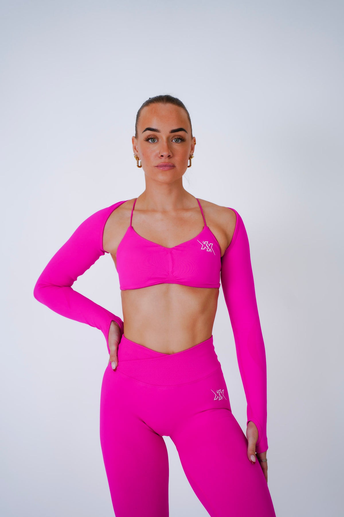 sportkleding dames in Electric Pink, productfoto 2